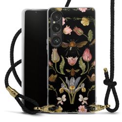 Carry Case Transparent Leather black/gold