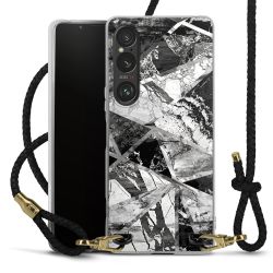 Carry Case Transparent Leather black/gold