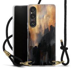 Carry Case Transparent Leather black/gold