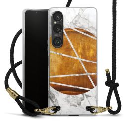 Carry Case Transparent Leather black/gold