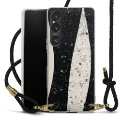 Carry Case Transparent Leather black/gold