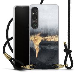 Carry Case Transparent Leather black/gold