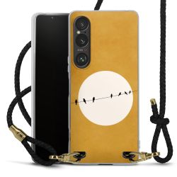 Carry Case Transparent Leather black/gold