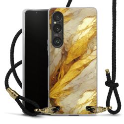 Carry Case Transparent Leather black/gold