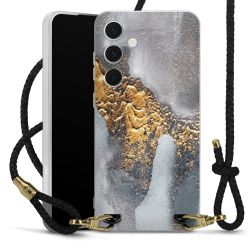 Carry Case Transparent Leather black/gold