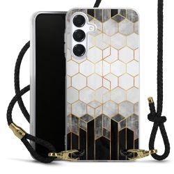 Carry Case Transparent Leather black/gold