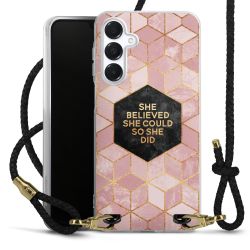 Carry Case Transparent Leather black/gold