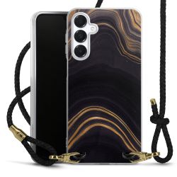 Carry Case Transparent Leather black/gold