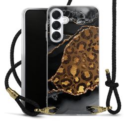 Carry Case Transparent Leather black/gold