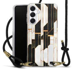 Carry Case Transparent Leather black/gold