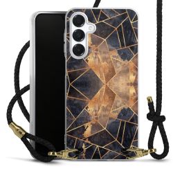 Carry Case Transparent Leather black/gold