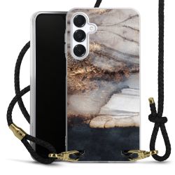 Carry Case Transparent Leather black/gold