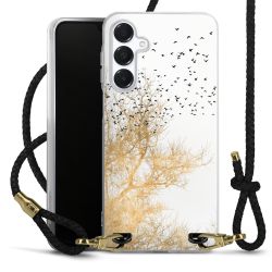 Carry Case Transparent Leather black/gold