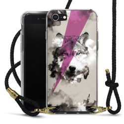 Carry Case Transparent Leather black/gold