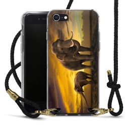 Carry Case Transparent Leather black/gold