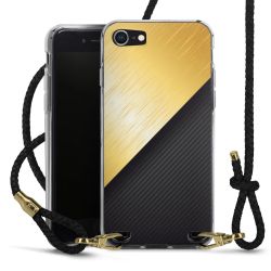 New Carry Case Transparent Leder schwarz/gold