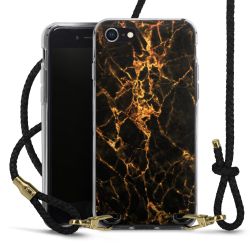 Carry Case Transparent Leather black/gold