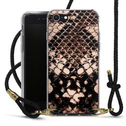 Carry Case Transparent Leather black/gold