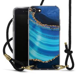 Carry Case Transparent Leather black/gold