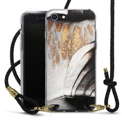 New Carry Case Transparent Leder schwarz/gold