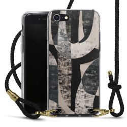 Carry Case Transparent Leather black/gold