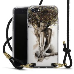 Carry Case Transparent Leather black/gold