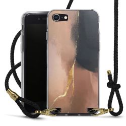 New Carry Case Transparent Leder schwarz/gold