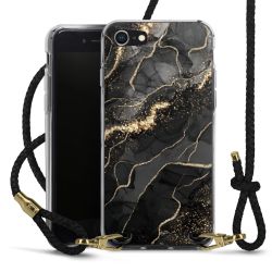 Carry Case Transparent Leather black/gold