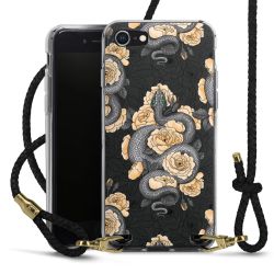 Carry Case Transparent Leather black/gold