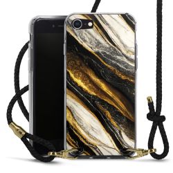 Carry Case Transparent Leather black/gold