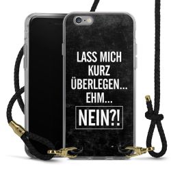 Carry Case Transparent Leder schwarz/gold