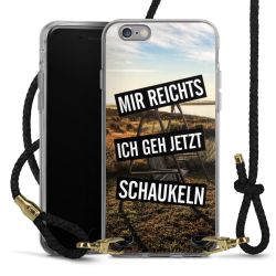 Carry Case Transparent Leder schwarz/gold