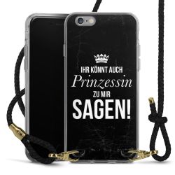 Carry Case Transparent Leder schwarz/gold