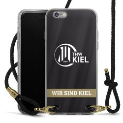 Carry Case Transparent Leder schwarz/gold