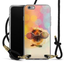 Carry Case Transparent Leather black/gold