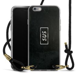 New Carry Case Transparent Leder schwarz/gold