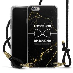 Carry Case Transparent Leder schwarz/gold