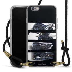 Carry Case Transparent Leather black/gold