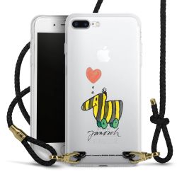 Carry Case Transparent Leather black/gold