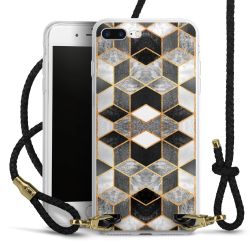 Carry Case Transparent Leather black/gold