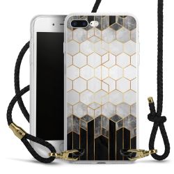 Carry Case Transparent Leather black/gold