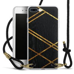 Carry Case Transparent Leather black/gold