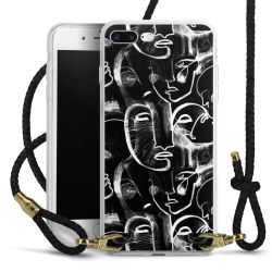 Carry Case Transparent Leather black/gold