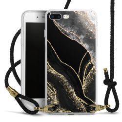 Carry Case Transparent Leather black/gold