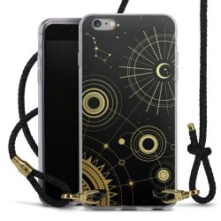 Carry Case Transparent Leather black/gold