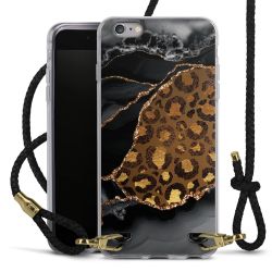 Carry Case Transparent Leather black/gold