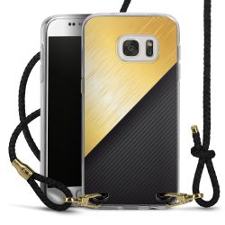 Carry Case Transparent Leather black/gold