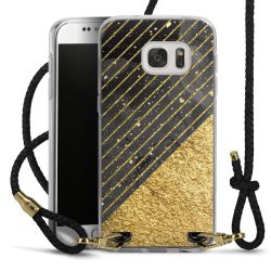 Carry Case Transparent Leather black/gold