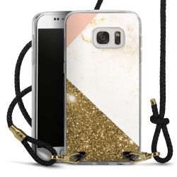 Carry Case Transparent Leather black/gold