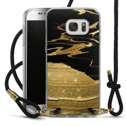 Carry Case Transparent Leather black/gold